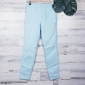 J. Crew Factory Skinny Cropped Pants Blue Size 26